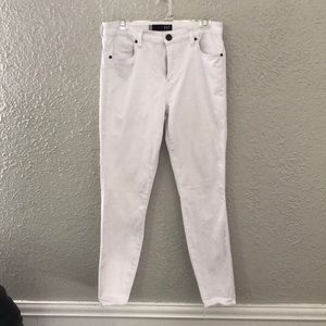 High Waist Kut Connie Ankle Skinny Optic White
